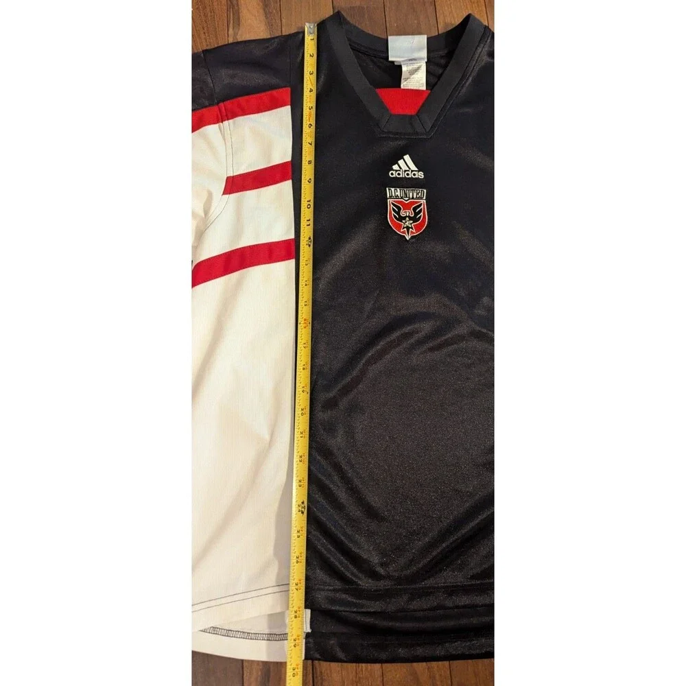 Adidas DC United 1998/1999 Vintage Soccer Jersey #9 Harter Home Black MLS